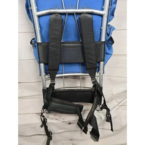 Vintage Kelty External Aluminum Frame Pack Backpack Camping Hiking Blue EUC